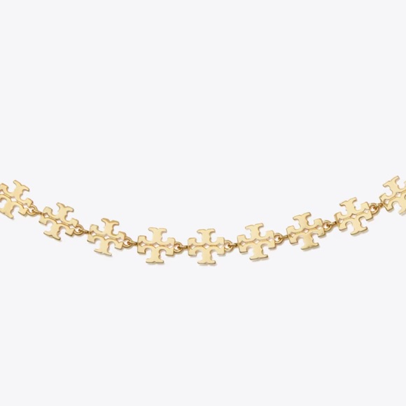 Tory Burch Gold Puzzle Piece Necklace - Picture 3 of 5